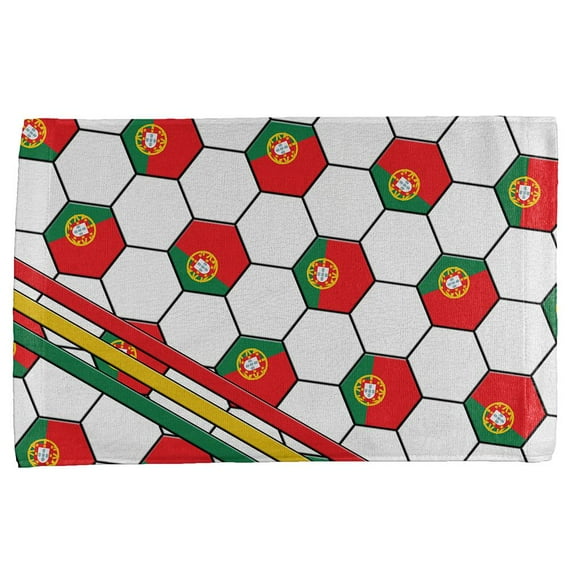 World Cup Portugal Soccer Ball All Over Sport Towel