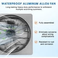 thumbnail image 2 of 20" Aluminum Shutter Exhaust Fan - High Performance 3500 CFM Automatic Attic Ventilation Fan, 2 of 4