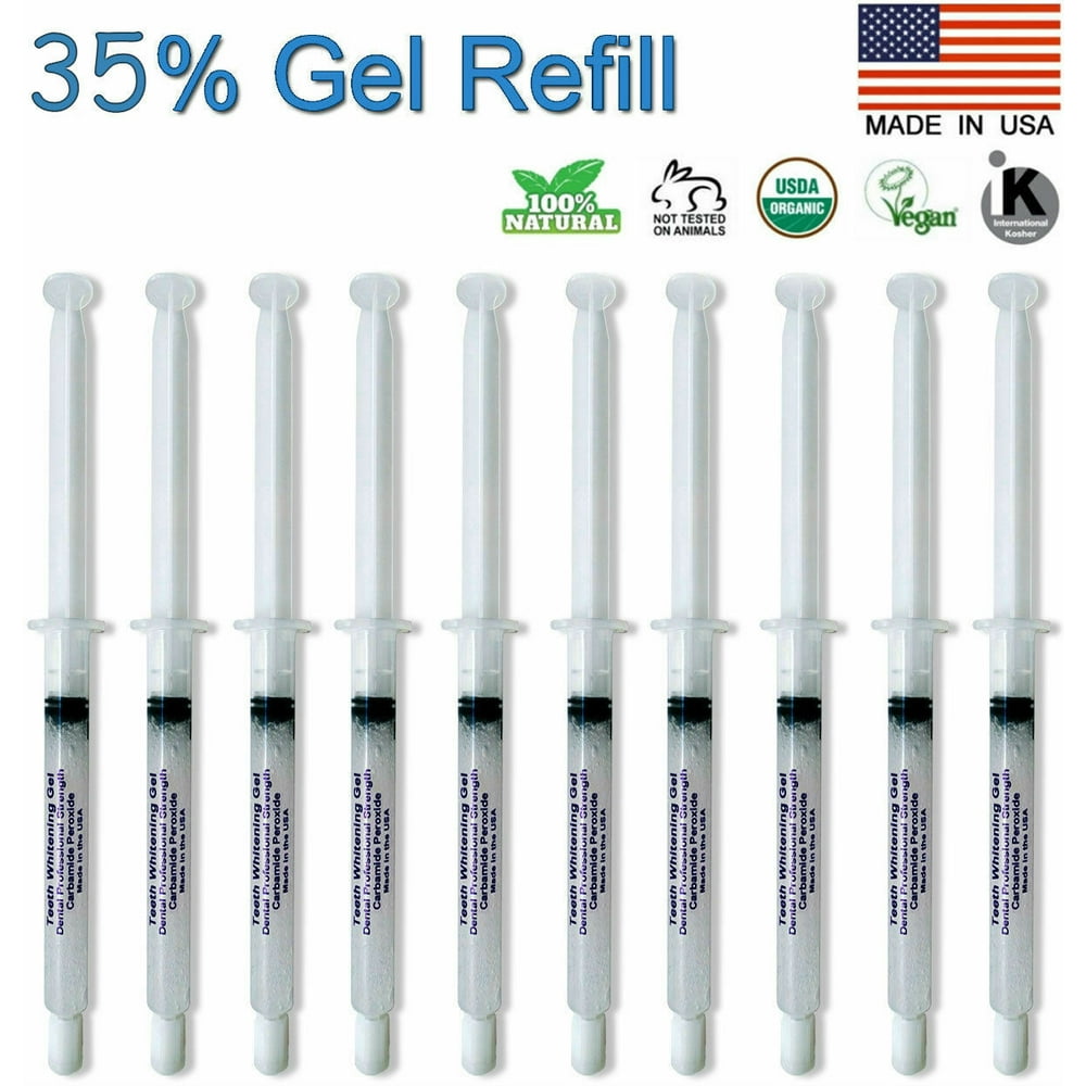 Teeth Whitening Gel 35 Syringes Tooth Bleaching Peroxide Dental