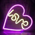 thumbnail image 2 of Love In Heart Neon Signs Night Lights Led Neon Light Sign Love In Heart Light Bedroom Wall Light Lamp Neon Lights For Bedroom Indoor Wall Decor For Ho, 2 of 5