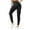 Black, variant on Womens Yoga Pants High Waist Hip Lifting Slim Fitting Tights Solid Color With Pocket Red Leggings For Women L