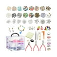 thumbnail image 1 of Kits de fabricación de pulseras con dijes, suministros de joyería, pendientes DIY portátiles para niñas de 13 a 15 años, principiantes, mamá y mujer,, 1 of 9