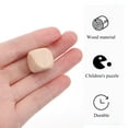 thumbnail image 5 of Zcyifa 100Pcs Blank Wooden Dice Unfinished Wood Cube for DIY Crafts - 16mm+18mm, 5 of 11
