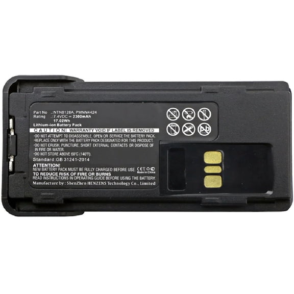Batteries N Accessories BNA-WB-L1033 2-Way Radio Battery - Li-Ion, 7.4V, 2300 mAh, Ultra High Capacity Battery - Replacement for Motorola NNTN8129AR Battery