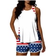 thumbnail image 2 of Trajes de baño para mujer, Trajes de baño para mujer, Traje de baño bikini con estampado del Día de la Independencia de la Mujer, Traje de baño bikini con tirantes sin espalda, Conjunto de bikini con, 2 of 7