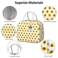thumbnail image 4 of Floral Sunflower Pattern Lunch Box - Leakproof & Splash-Proof Insulated Lunch Bag, Lightweight & Portable for Office, School, or Picnic, 4 of 6