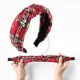 thumbnail image 6 of SPRING PARK Women Christmas Colorful Plaid Hairbands Women Tie Winding Knot Hair Hoop for Girl Fab, 6 of 8