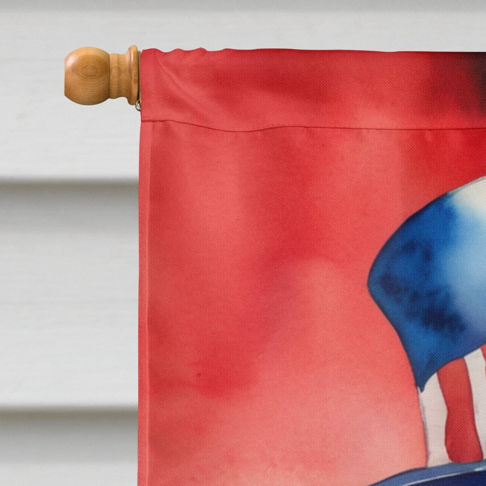 Puli Patriotic American House Flag 28 in x 40 in