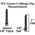 thumbnail image 2 of WE Games 7 inch Travel Cribbage Set - Solid Hardwood Board - Cards and Bag, 2 of 6