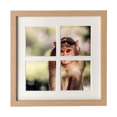 thumbnail image 1 of Cadre Animal Singe Mural Ou de Table avec 4 Ouvertures pour Photos, 1 of 3