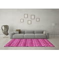 thumbnail image 3 of Ahgly Company Indoor Square Abstract Pink Modern Area Rugs, 6' Square, 3 of 4