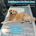 thumbnail image 5 of JIAN YA NA Dog Back Seat Cover, Car Back Seat Protector Mat, Scratchproof Non-slip Hammocks for Dogs Pets, 24.8*54in, Light Gray, 5 of 9