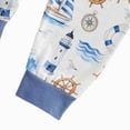 thumbnail image 5 of CAUYDY Baby Boys' Clothing Sets Newborn Boy Gifts Preemie Layette Set Romper Warm Hat Pants 3-Pieces Infant Pajamas Outfit 0-3M 6-9M 12-18M (Sizes 3-6 Months,Blue), 5 of 7