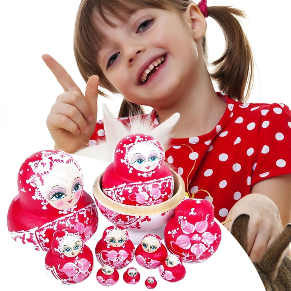 Juego De 8 Muñecas Rusas Babushka De Animales – Juguetes Apilables De ABS Resistente Al Calor Y Golpes, Ideales Para Aprender Colores, Formas Y Mejorar La Coordinación, Para Niños De 3+ Años