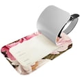 thumbnail image 2 of Square 2Pack PU Leather Peony Cruise Luggage Tag with Privacy Cover and Name ID Tag for Travel Handbags Backpacks Luggage Tags, 2 of 6