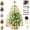 1Pc Style: D, variant on HIJUNE DIY Beaded Christmas Tree Kit, 3D Crystal Bead Pearl Christmas Tree Making Kit, Colorful Beads, Metal Frame, Angel Topper, Warm Glow Display, Holiday Tabletop Tree Decoration