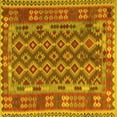 thumbnail image 1 of Ahgly Company Indoor Square Persian Yellow Traditional Area Rugs, 4' Square, 1 of 4