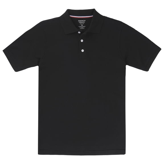French Toast Boys School Uniform Short Sleeve Pique Polo Shirt, Sizes 4-20 & Husky