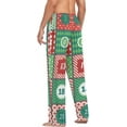 thumbnail image 6 of Men's Pajama Pants with Pockets Sleepwear Lounge Pants Stretch Casual Christmas Advent Calendar Chevron Polka Dot, 6 of 7