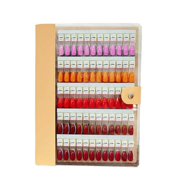 Livre d'Échantillons Magnétiques pour Ongles, Nouveau Livre d'Affichage Couleur 120/180/240 Ongles, Organisateur d'Échantillons Magnétiques Amovibles, Livret d'Affichage de Design de Salon d'Art d'Ongles pour Manucure