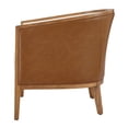 thumbnail image 3 of New Pacific Direct Tillman PU/Fabric Accent Arm Chair in Casa Caramel/Shortbread, 3 of 14