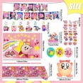 thumbnail image 4 of 35Pcs Kirby Birthday Party Supplies, Kirby Party Decoration Set - Kirby Birthday Decorations Banners Backdrop Tablecloth Balloons Cake Toppers etc. Kirby Party Supplies, 4 of 7