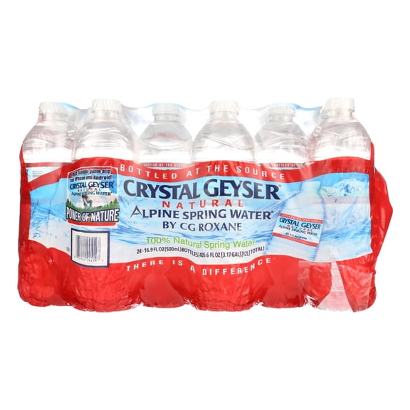 Crystal Geyser Alpine Spring Water, Spring Water - 1 Each - 24/16.9Z