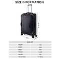 thumbnail image 6 of New York Xpress 26" Softside Medium Checked Luggage, Lightweight Water-Resistant Upright Suitcase with Wheels, Blue - TA8353, 6 of 10