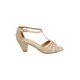 thumbnail image 2 of Sandalia De Corte Laser Color Oro Con Textura De Brillos Mundo Terra 025362, 2 of 3