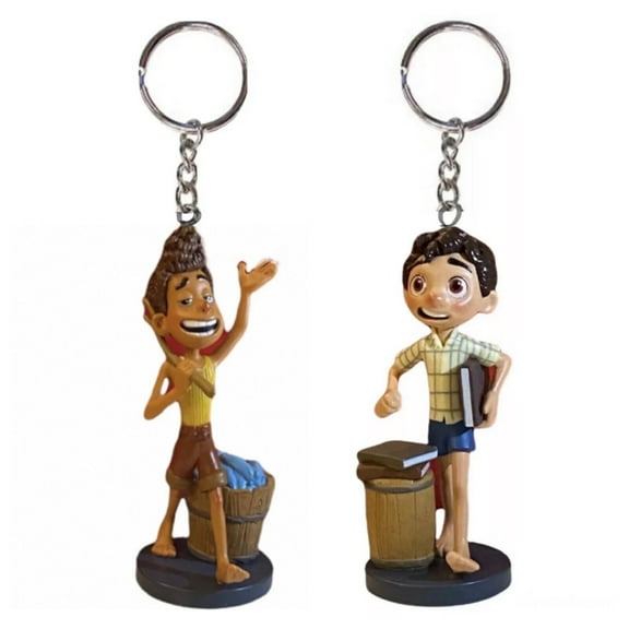 Alberto & Luca Boy Human PVC Key Ring Keychain Figure Charm Sea Monster Figurine New