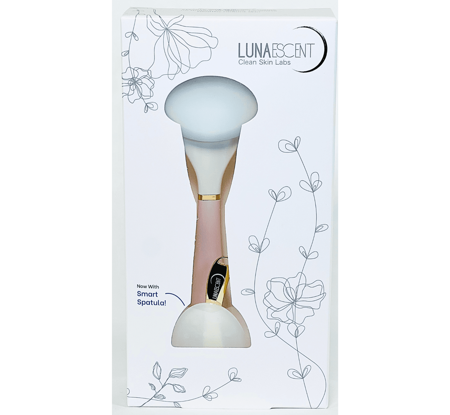 LUNAESCENT Touch-Free Skincare Applicator & Facial Massage Tool – Silicone Face Cream Applicator, Serum Spatula & Non-Contact Skincare Applicator in Lilac PINK color