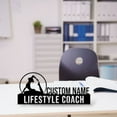 thumbnail image 3 of Handmadetneonsign Lifestyle Coach Metal Nameplate, Lifestyle Coach Desk Nameplate, Trainer Desk Decor 037894, 3 of 5