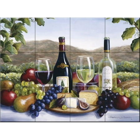 - Ceramic Tile Mural - Still Life with a View - by Barbara Felisky - Kitchen backsplash / Bathroom shower