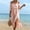 Pink, variant on XiYing Casual Dresses for Women, Women's Summer Casual V-Neck Shift Dress with Ruffle Trim, Sleeveless Loose Fit for Vacation & Daily Wear, One Pack