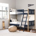 thumbnail image 3 of Storkcraft Caribou Twin-over-Twin Bunk Bed, Midnight Blue/Natural, 3 of 13