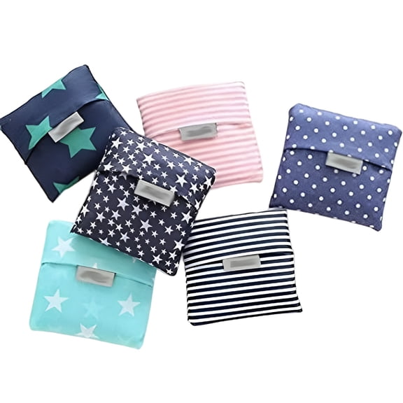 GASTROPOD 6Pcs Folding Bag Reusable Grocery Shopping Tote Bags Eco-Friendly Shopping Bag Reusable Shopping Bags