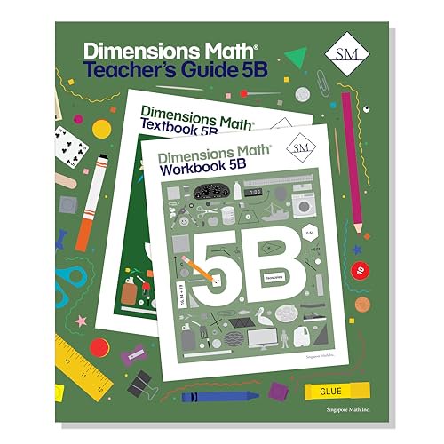 Pre-Owned Dimensions Math Teacher's Guide 5B | Singapore Math Inc. [Spiral-bound], 9781947226418, 194722641X, Paperback,