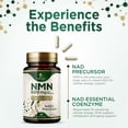 thumbnail image 4 of NMN Supplement - β-Nicotinamide Mononucleotide (NMN) 500 mg Per Serving - Pure NMN Formula - NAD+ Precursor Supplement - Cellular Energy & NAD Support - Vegan Capsules - Bottled in USA - 60 Capsules, 4 of 9