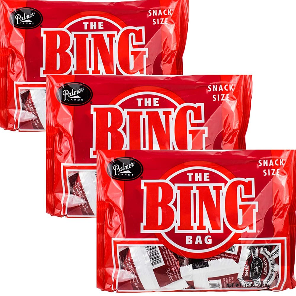 Palmers Twin Bing Candy Bar Snack Size Bag (3Pack Offered In