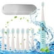 thumbnail image 2 of Adult Toothbrush With 8 Brush Heads And Travel Case Household Soft Bristle Cleaning Toothbrush Fully Automatic Intelligent Toothbrush Teeth Whitening, 2 of 3