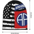 thumbnail image 6 of 82nd Airborne Division Beanie Hat Men Women Stretch Slouchy Warm Skull Knit Beanies Cap for Winter Black, 6 of 7