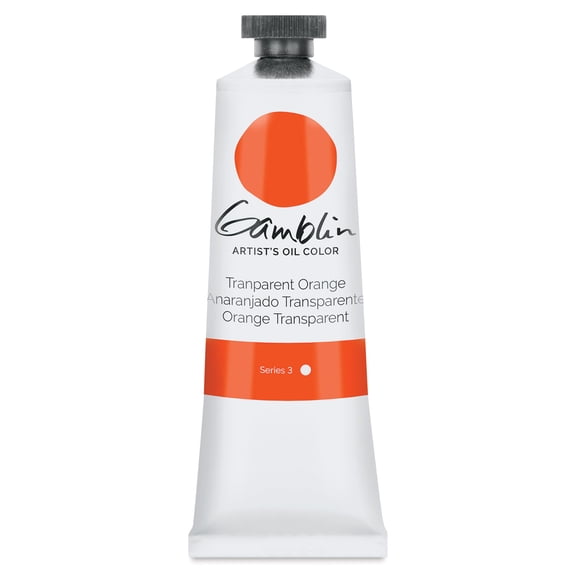 Gamblin Artist's Oil Color - Transparent Orange, 37 ml tube