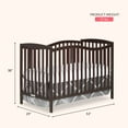 thumbnail image 2 of Dream On Me Chelsea 5-in-1 Convertible Crib, JPMA Certified, Espresso, 2 of 8