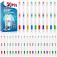 thumbnail image 1 of Cepillo de dientes Navona desechable para niños con cerdas suaves, 50 unidades, envuelto individualm, 1 of 7