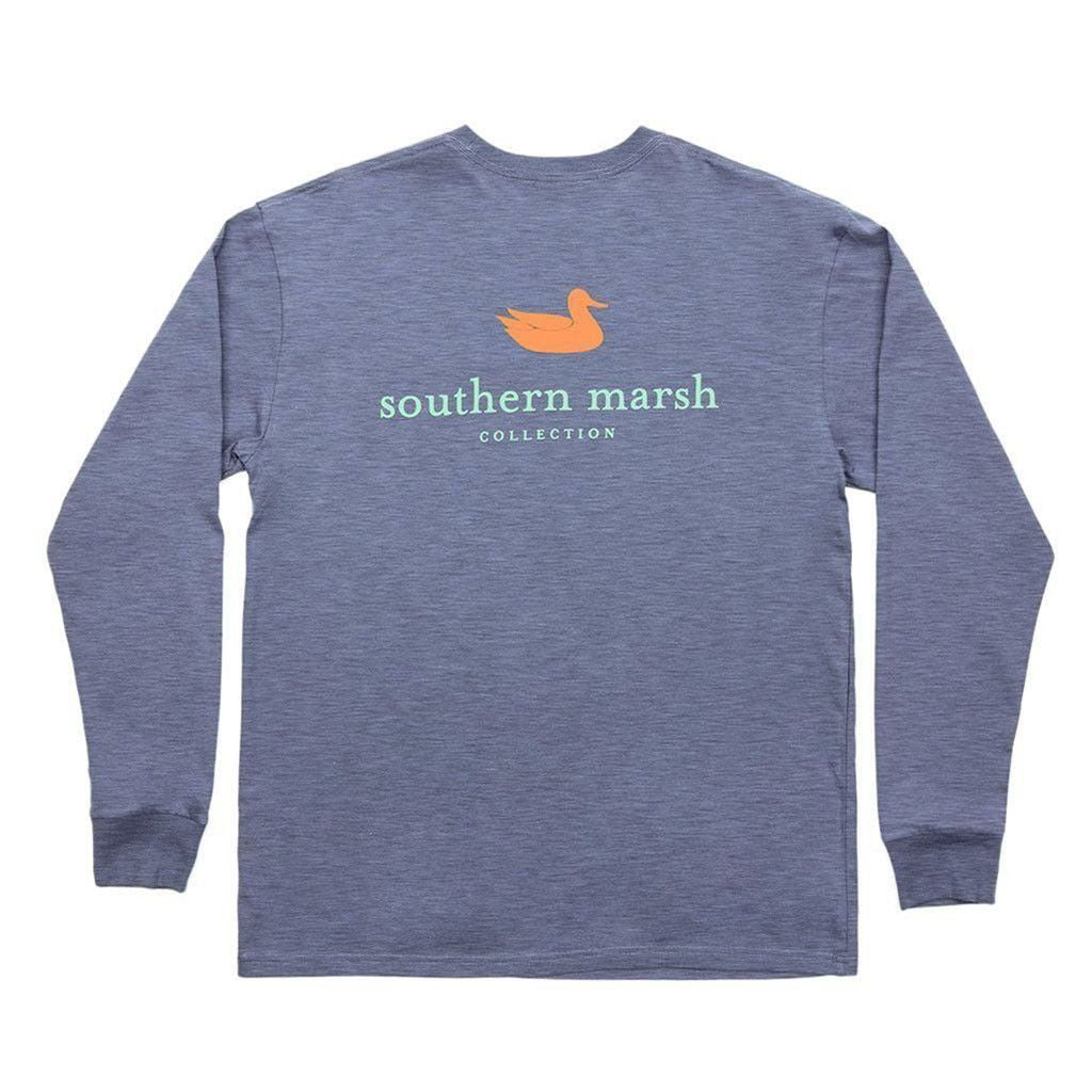 Branding - Flying Duck Long Sleeve Tee in Washed Moss Blue by 