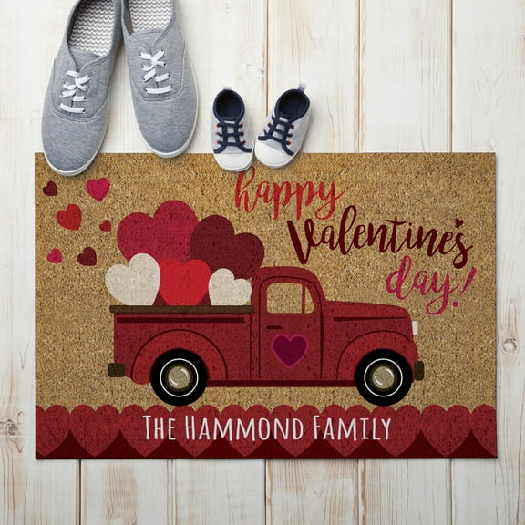 Pickup Some Love Personalized Doormat