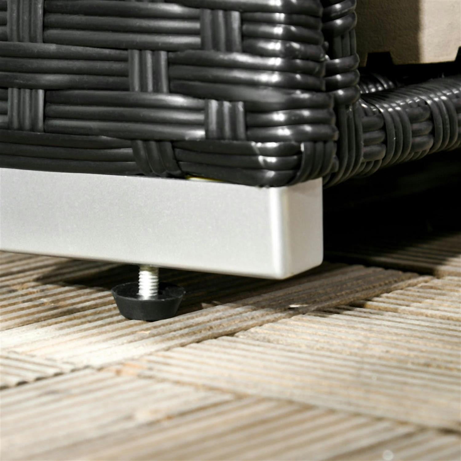 Demi Bonn 37" Outdoor Storage Box & Shoe Rack, PE Rattan Wicker Towel Holder with Liner for Indoor Outdoor Patio Furniture, Poolside, Garden Tool Organization, Black