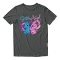 thumbnail image 2 of Disney Lilo & Stitch Angel With Butterflies Men's T Shirt (Charcoal, S-XXXL), 2 of 4