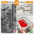 thumbnail image 7 of 5-Pack Fruit Storage Containers for Fridge with Removable Colanders, 4 in 1 Produce Storage Containers with Lids, Leakproof Fridge Organizer Bins for Salad Berry Lettuce Vegetables Meat Keeper Fresh, 7 of 7