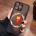 thumbnail image 3 of Case for iPhone Apple 14 13 11 12 MINI Pro XS Max XR X 7 8 SE 2022 2020 6 6S Plus Case Marvel Cartoon Hero Spider-Man Lron Man, 3 of 5
